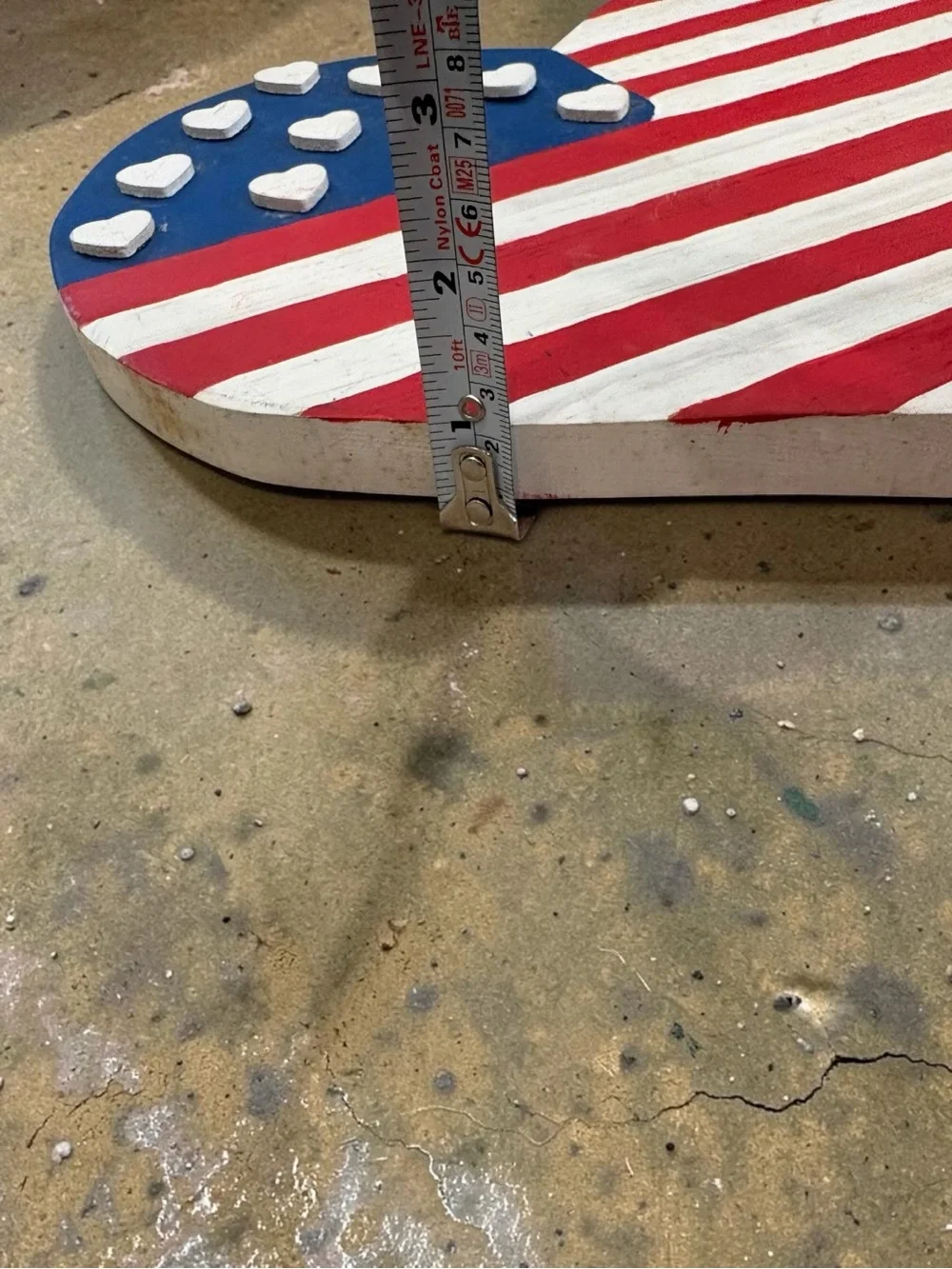 Patriotic Heart Wall Accent - Red, White & Blue